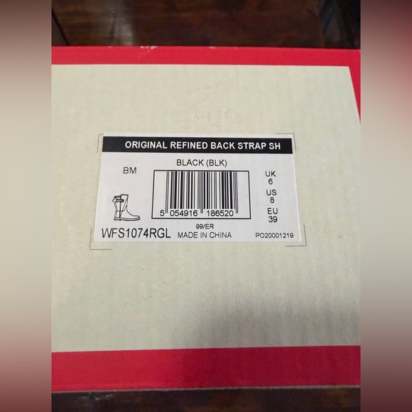 NEW Hunter Glossy Black Original Refined Short Boots - Picture 6 of 11